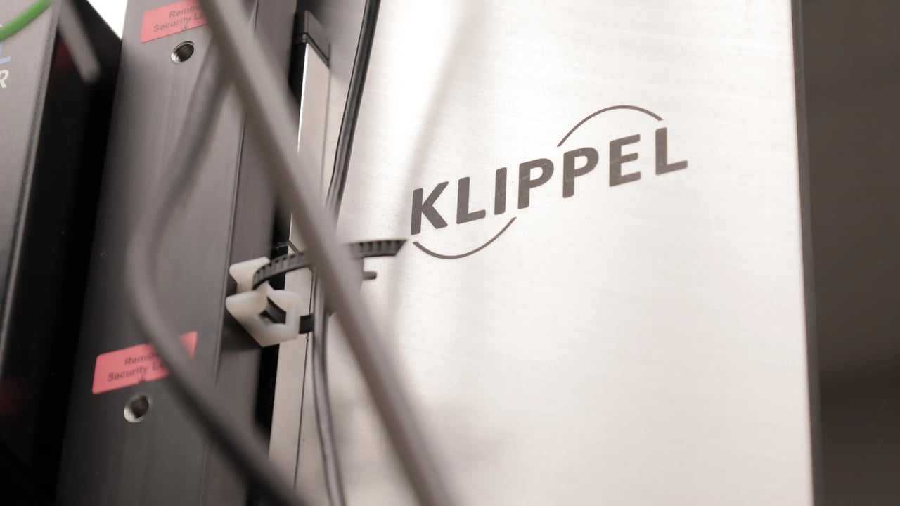 Klippel testing equipment in MISCO facility