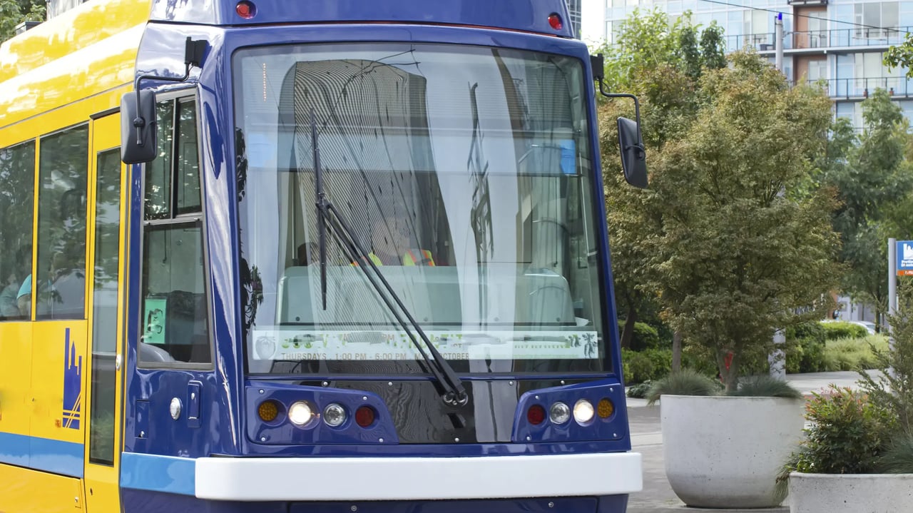 public transportation with loudspeakers